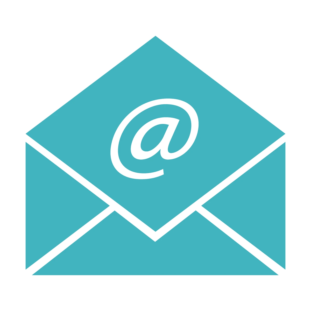 The envelope icon is used to represent email marketing in this image