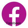 A round shaped Facebook purple color icon