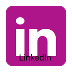 A Square shaped purple color LinkedIn icon