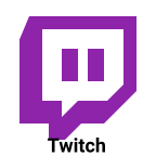 A purple color Twitch icon