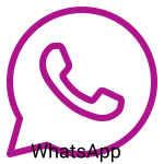 A purple colored WhatsApp icon