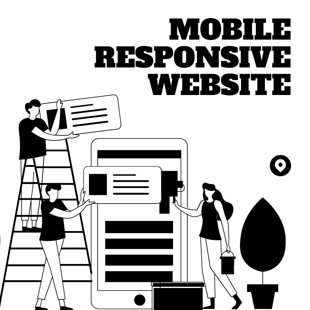 Three people are developing mobile responsive website