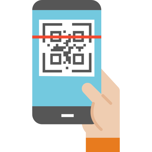 a person is scanning QR code through his mobile