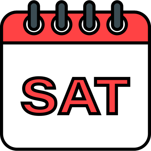 Saturday is written on a calendrer