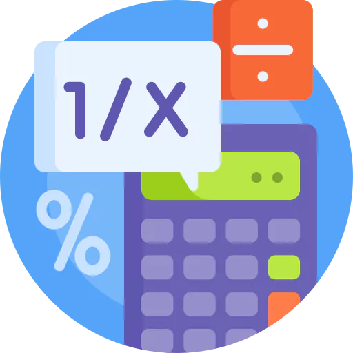 A calculator with numbers and symbols