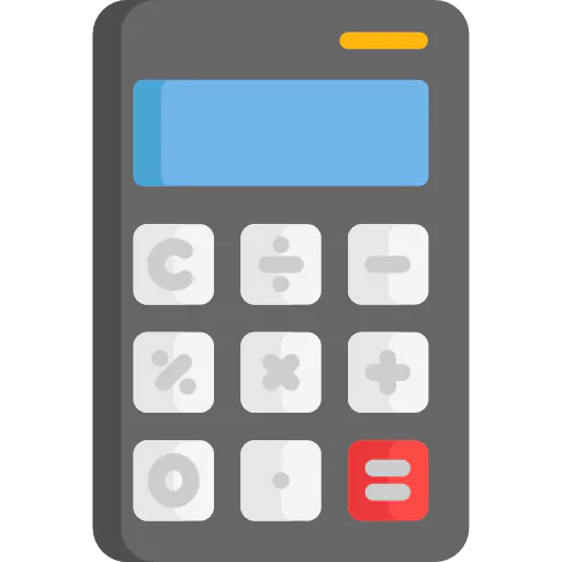 simple online calculator in black color having buttons on it